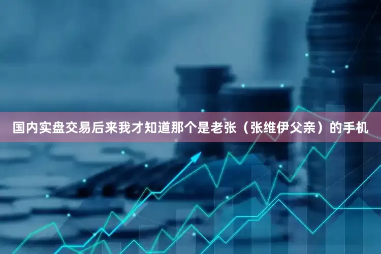 国内实盘交易后来我才知道那个是老张（张维伊父亲）的手机